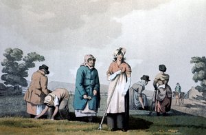 Lowkers - vrouwen die maïs wiedden door George Walker of Seacroft