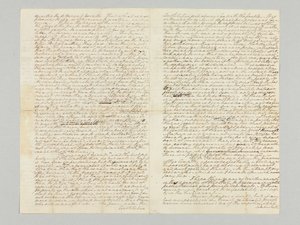 "De macht onder de grondwet zal altijd bij het volk liggen", ondertekende handgeschreven brief aan Bushrod Washington, 9 november 1787
