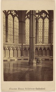 Kapittelzaal. Kathedraal van Salisbury. door George Washington Wilson