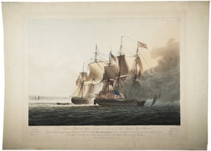 Zijne Majesteits Schip Shannon neemt de Amerikaanse fregat Chesapeake in, 1813