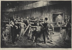 Business Mens Class, Y.M.C.A., 1916 door George Wesley Bellows