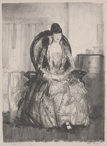 Emma in een stoel door George Wesley Bellows