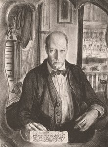 Zelfportret van George Wesley Bellows door George Wesley Bellows