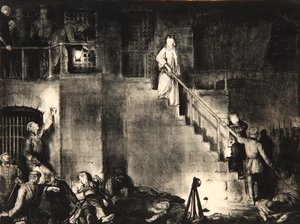 Moord op Edith Cavell door George Wesley Bellows