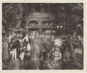 Het toernooi door George Wesley Bellows