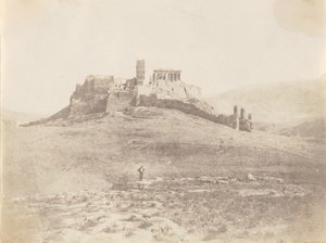 Pnyx en Akropolis, ca. 1848 door George Wilson Bridges