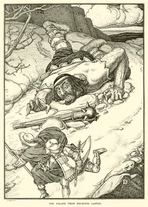De ontsnapping uit Kasteel Twijfel door George Woolliscroft Rhead