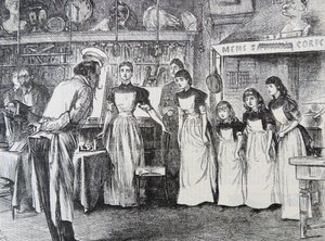 Het klaslokaal zoals het zou moeten zijn door George du Maurier