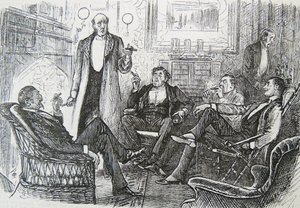 De rookkamer door George du Maurier