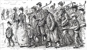 De groeiende populariteit van golf door George du Maurier