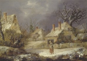 Een Winterlandschap door George of Chichester Smith