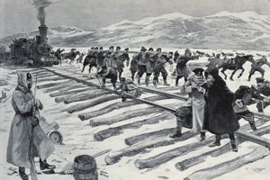 RUSLAND. De oversteek van het Baikalmeer
