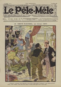 Het verkiezingscomité. Illustratie voor Le Pele-Mele, 1906