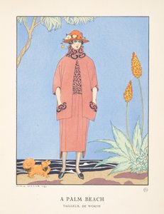 Een Palm Beach, uit een collectie modeplaten door Georges Barbier