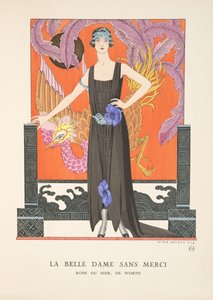 La Belle Dame Sans Merci, uit een collectie modeplaten door Georges Barbier