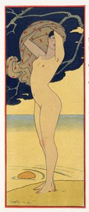 La Riviere de la Foret, illustratie uit Les Chansons de Bilitis, door Pierre Louys, uitgegeven 1922 door Georges Barbier