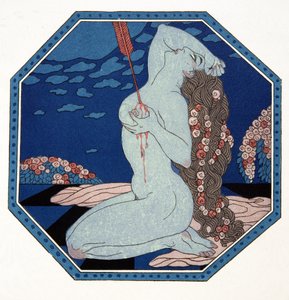 Le Deramantnier, illustratie uit Les Chansons de Bilitis, door Pierre Louys, uitgegeven 1922
