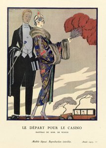 Het vertrek naar het casino, uitgegeven 1923