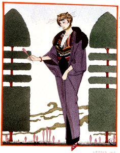 Reisjas van Mme Paquin, gravure 1914