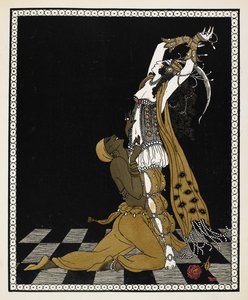 Nijinsky als de Gouden Slaaf in Sheherazade, een symfonische suite gecomponeerd door Nikolai Rimsky-Korsakov in 1888 door Georges Barbier