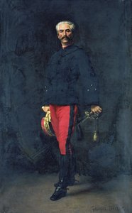 Generaal Gaston Auguste (1830-1909) Markies de Gallifet door Georges Becker