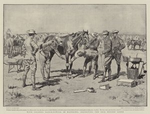 Met kolonel Baden-Powell in Mafeking, inspectie van de zieke paardenlijnen