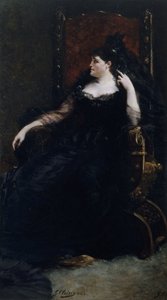 Portret van de operazangeres Gabrielle Krauss 1842-1906 door Georges Clairin