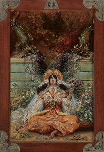 Sarah Bernhardt in de rol van Izeyl door Georges Clairin