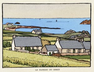 Le hameau de Diben - in "Sur les chemins de France" door Georges Delaw (1871-1938)