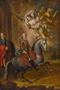 Maximiliaan III Jozef, keurvorst van Beieren, te paard