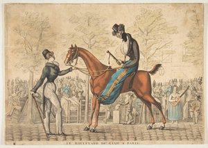Le Boulevard de Gand à Paris, 19e eeuw door Georges Jacques Gatine