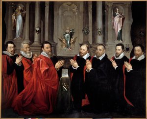 De provoost van kooplieden en de schepenen van de stad Parijs in 1611