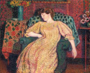 Endormie, of La Sieste, ca. 1906 door Georges Lemmen