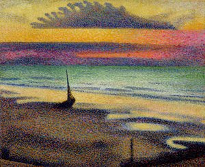 Het Strand van Heist, 1891-92 door Georges Lemmen