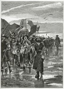 Le Torrent des rebelles - illustratie uit Han d’Islande, 19e eeuw door Georges Marie Rochegrosse