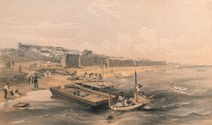 Fort Yenikale kijkend naar de Zee van Azov door Georges McCulloch