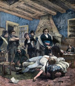 De dood van Charles Pichegru door Georges Moreau de Tours