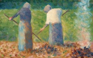 Hooimachters in Montfermeil, ca. 1882 door Georges Pierre Seurat