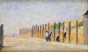 Het Duwen van de Palen door Georges Pierre Seurat