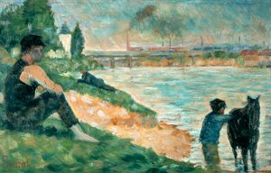 Studie voor Une Baignade, 1883