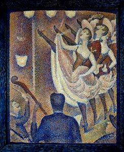 Studie voor de chahut. Schilderij door Georges Seurat (1859-1891) 1889 Buffalo. Albright Knox Art Gallery door Georges Pierre Seurat