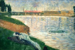 Vetements sur lherbe Kleren op het gras, 1883 door Georges Pierre Seurat