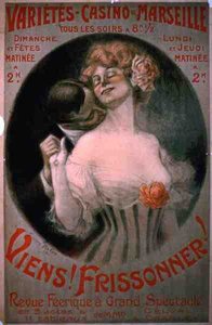 Poster die een revue in het Variete-Casino, Marseille adverteert