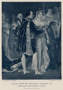 Detail van het religieuze huwelijk van Napoleon en Maria Louisa