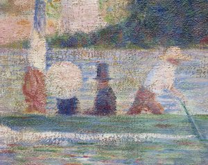 Badhuis in Asnières, 1884 (detail)