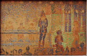 Circusparade door Georges Seurat