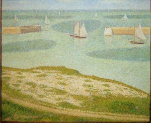 Port-en-Bessin, ingang van de voorhaven