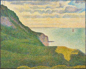 Zeegezicht bij Port-en-Bessin, Normandië