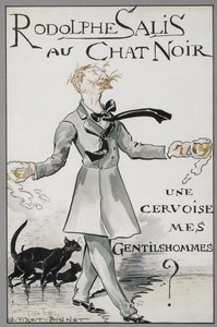 Rodolphe Salis au Chat Noir, ca. 1890