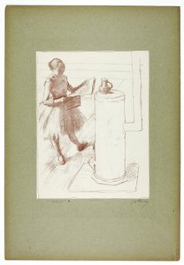Danser bij de kachel door Georges William Thornley